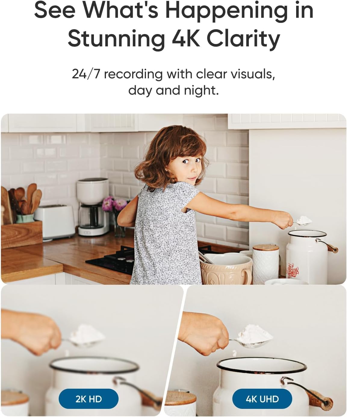 eufy Security 4K Indoor Camera E30-No Subscription,Work as Pet Camera,Nanny/Baby Monitor,360° Pan&Tilt,AI Auto Tracking,AI Detection,24/7 Recording,Color Night Vision,Two-Way Audio,Works with HomeKit