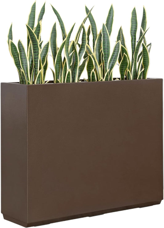 Wallowa 38Lx10Wx30H Rust-Resistant Metallic Heavy Planter Box
