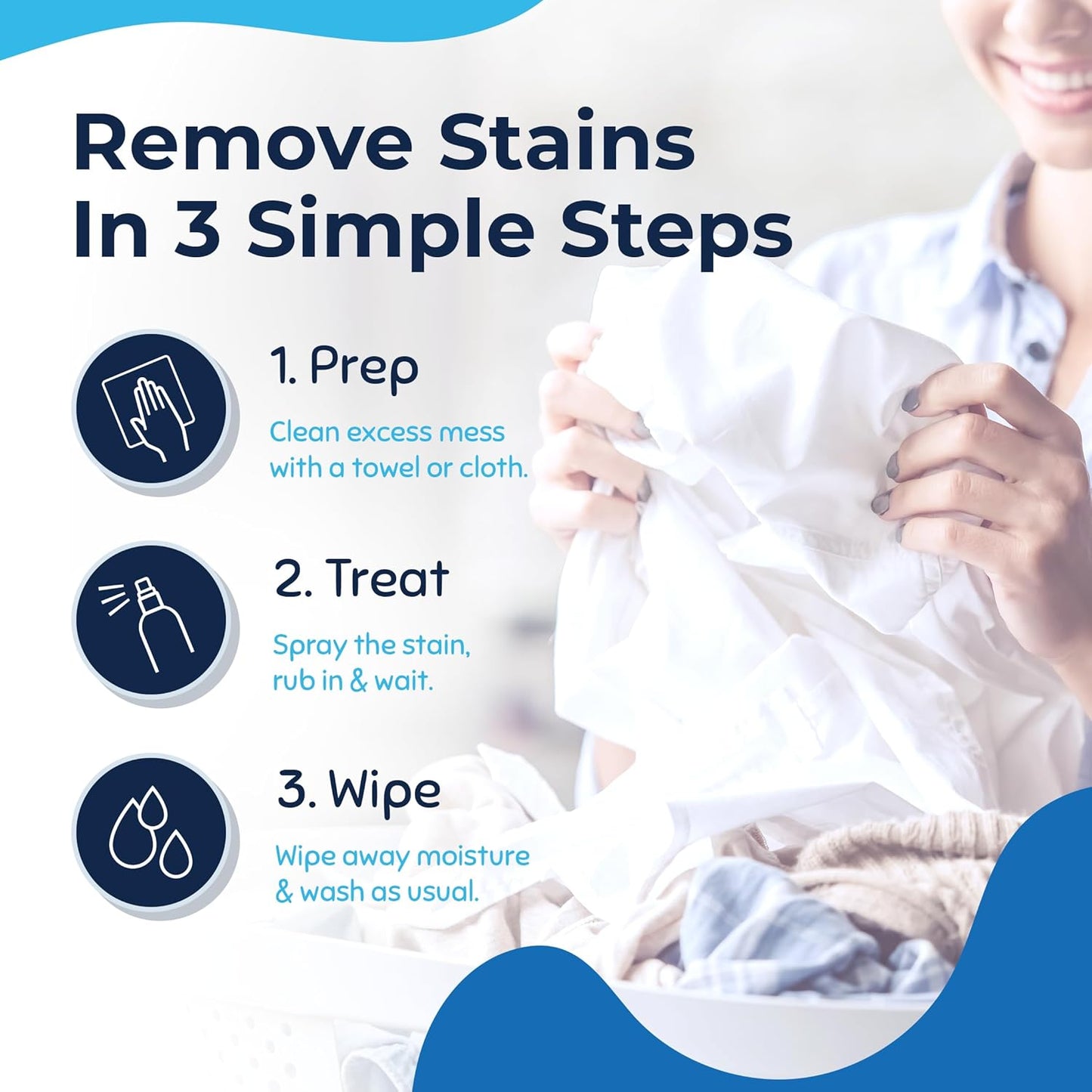 Miss Mouth's Messy Eater Stain Treater Spray - 16oz Stain Remover - Newborn & Baby Essentials - No Dry Cleaning Food, Grease, Coffee Off Laundry, Underwear, Fabric