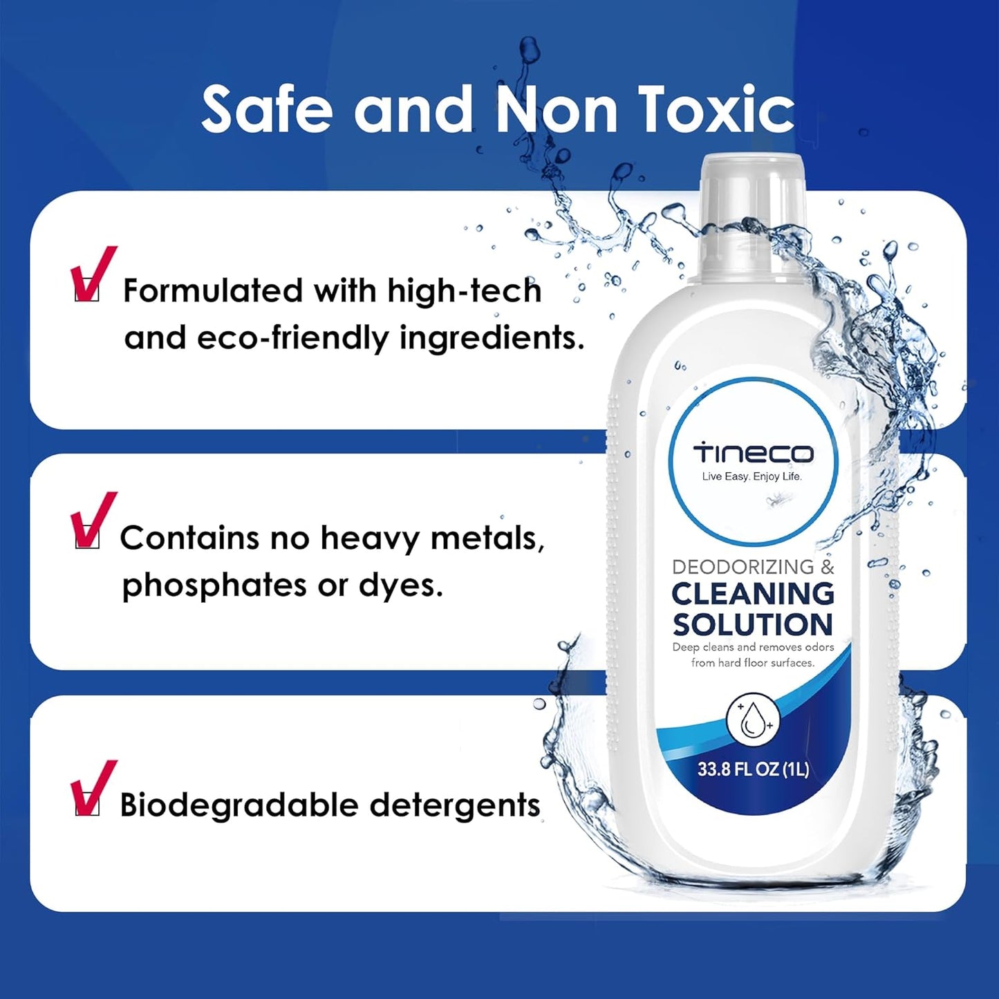 Tineco Floor Cleaning Solution 2L (33.8 OZ*2) for i5/i6 Stretch & FLOOR ONE S5/S6/S7/S9 Artist & S6/S7/S9 Master & Breeze Series, (EXCEPT iFLOOR 5 Steam/S5/ S7/ S9 Artist Steam Series) Wet Dry Vacuum