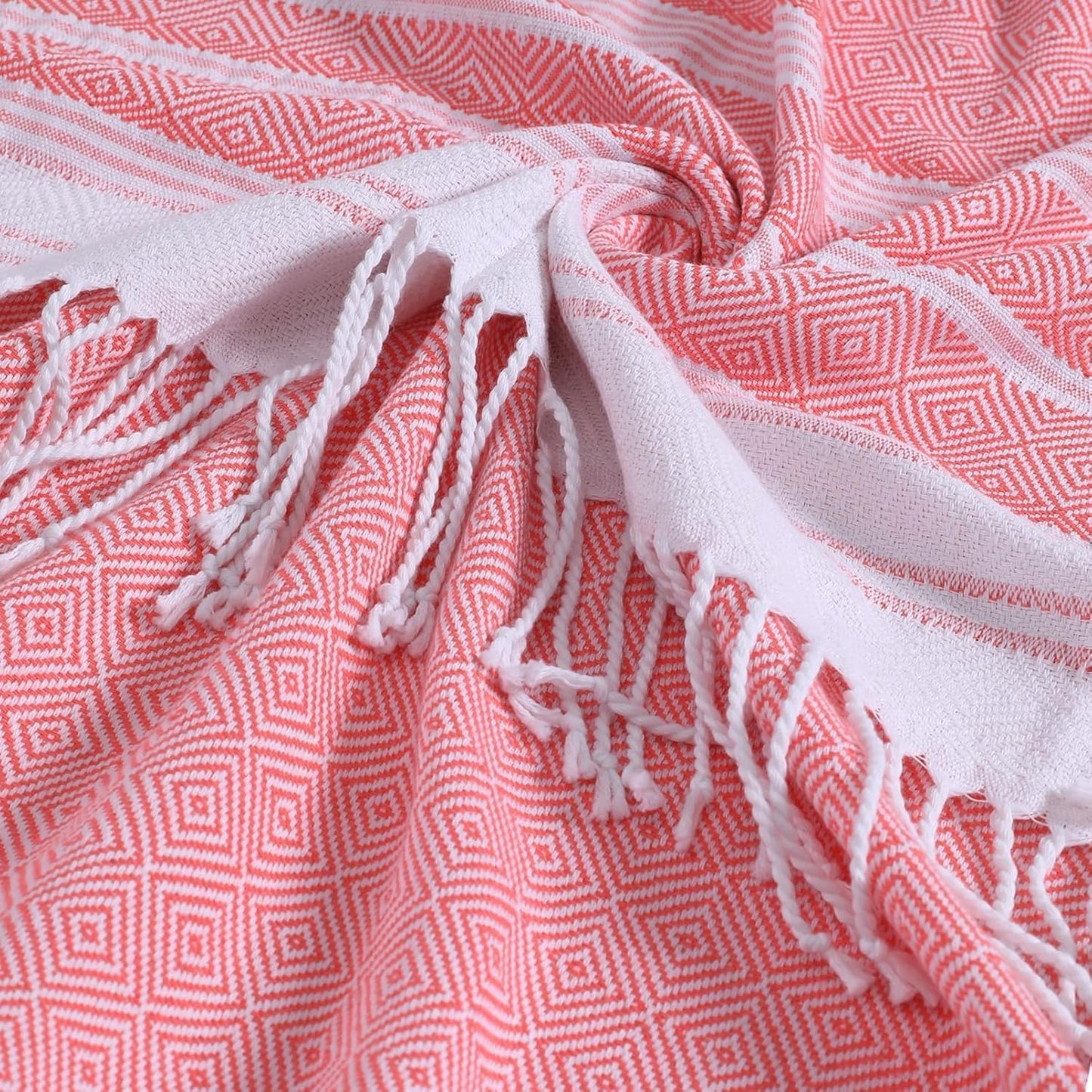 Genovega 6 Packs Oversized Turkish Beach Towels Set Bulk 74"x38" Extra Large Quick Dry Sand Free Light Swim Bath Camping Pool Towel Travel Blanket Essentials Cruise Accessories Adult Vacation Stuff
