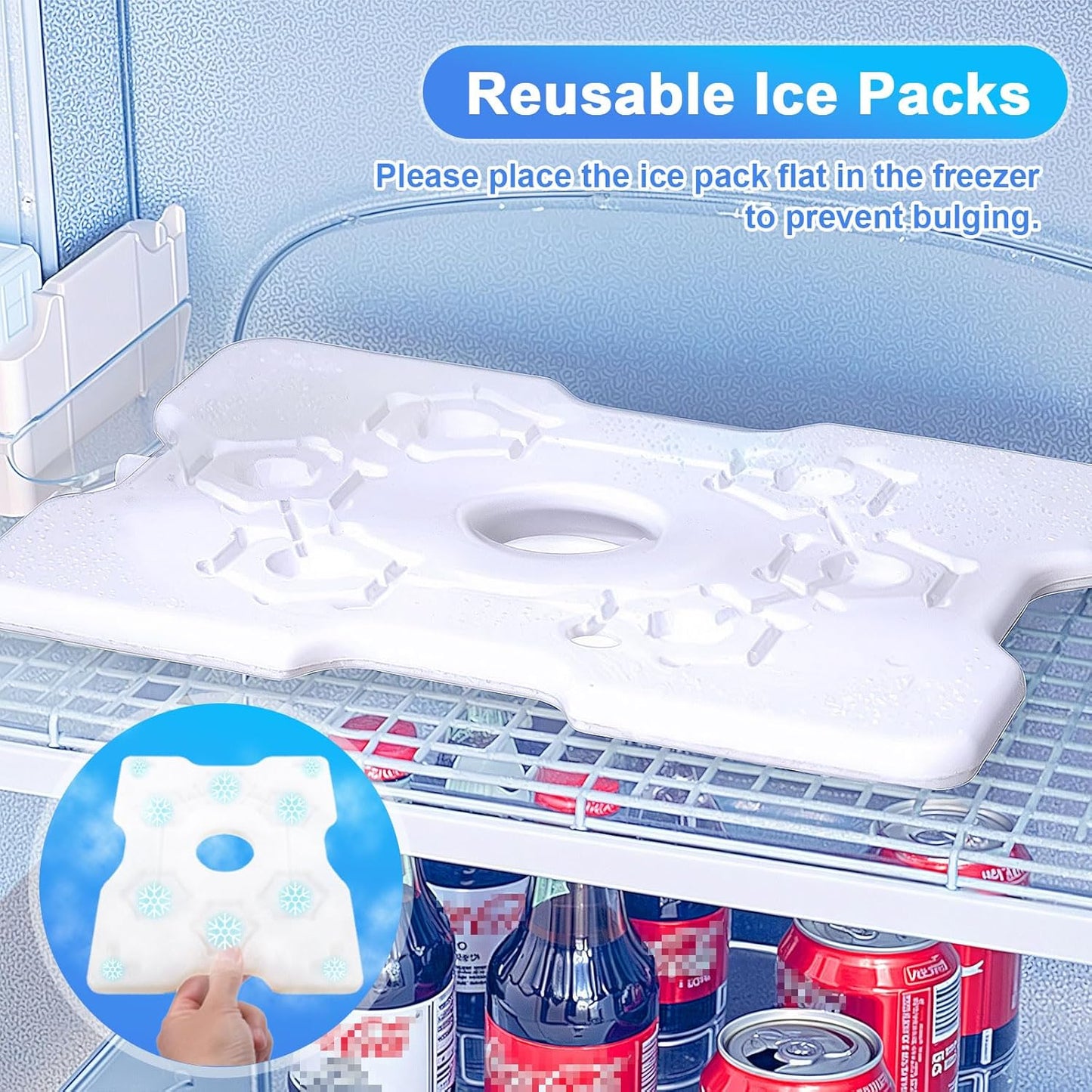 Portable Snackle Box Container with Ice Pack,Snack Container Divided Serving Tray Insulated Bag, Cooling Travel Snacklebox with Lid & Handle,8 Compartment Chilled Serving Tray for Beach,Outdoor,Picnic