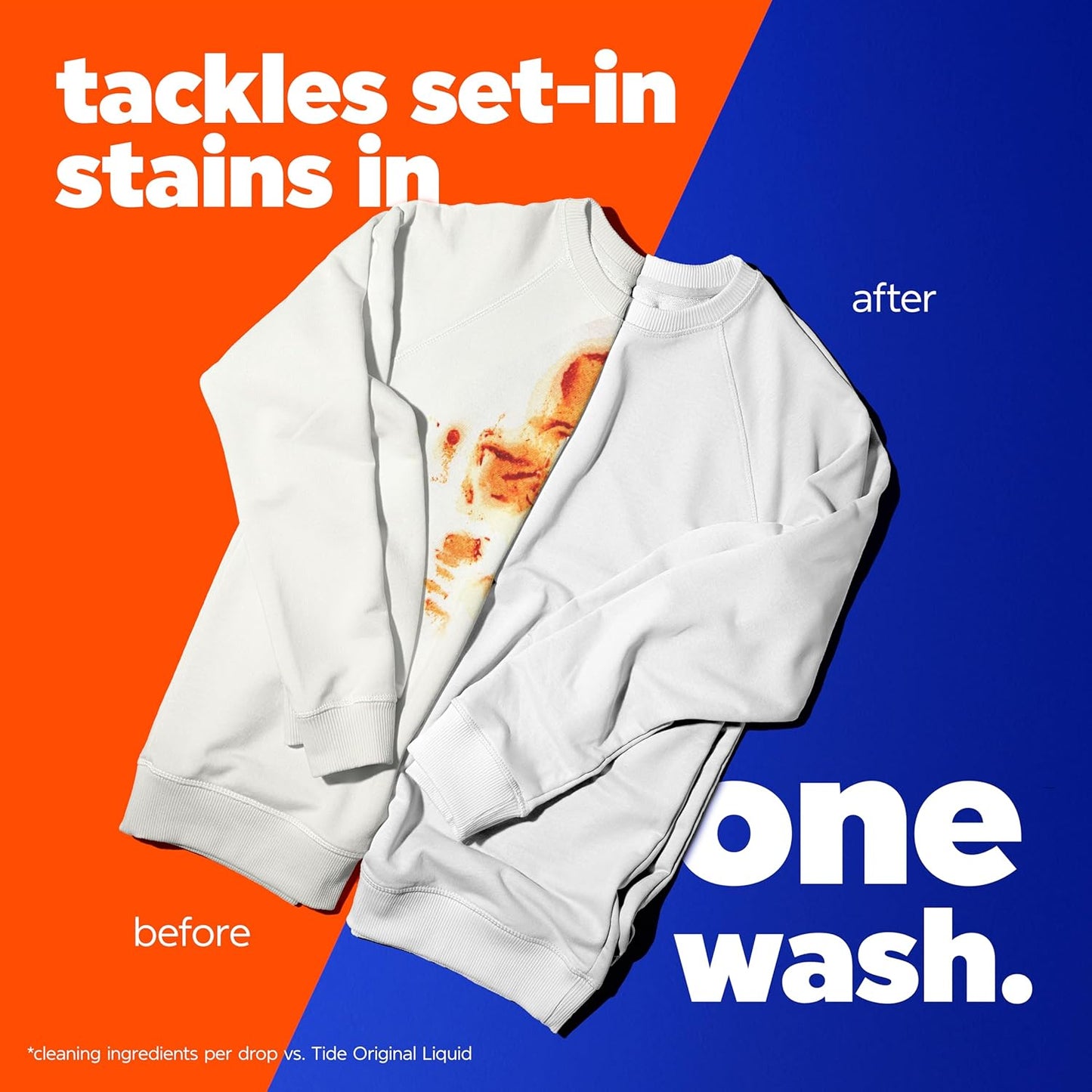 Tide Odor Defense + Oxi Laundry Detergent Pacs, Original Scent, 45 Count, Advanced Odor + Stain Fighter