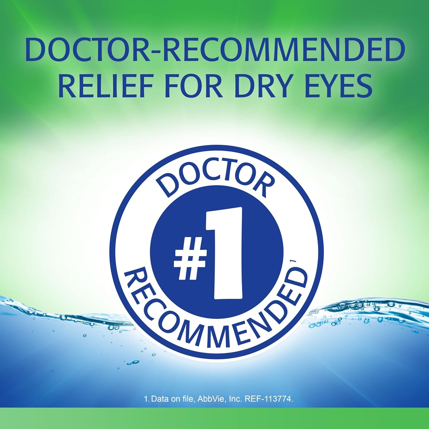 Refresh Tears Eye Drop Liquid Lubricant Bottle, 0.51 Ounce, 2 Pack
