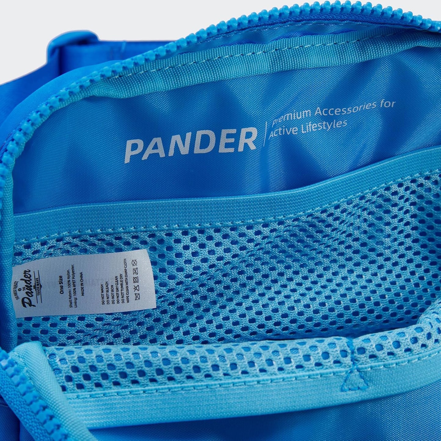 Pander Two Way Zipper Fanny Pack Nylon Everywhere Belt Bag for Women, Water Repellent Waist Packs, Crossbody Bags with Adjustable Strap (Capri Blue)