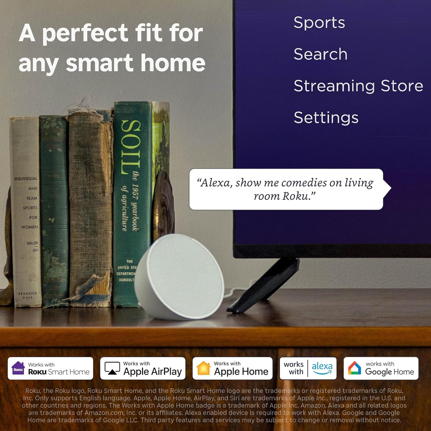 Roku Smart TV – 24-Inch Select Series, 720p HD TV – Roku TV with Voice Remote – Flat Screen LED Television with Wi-Fi for Streaming Live Local News, Sports, Family Entertainment