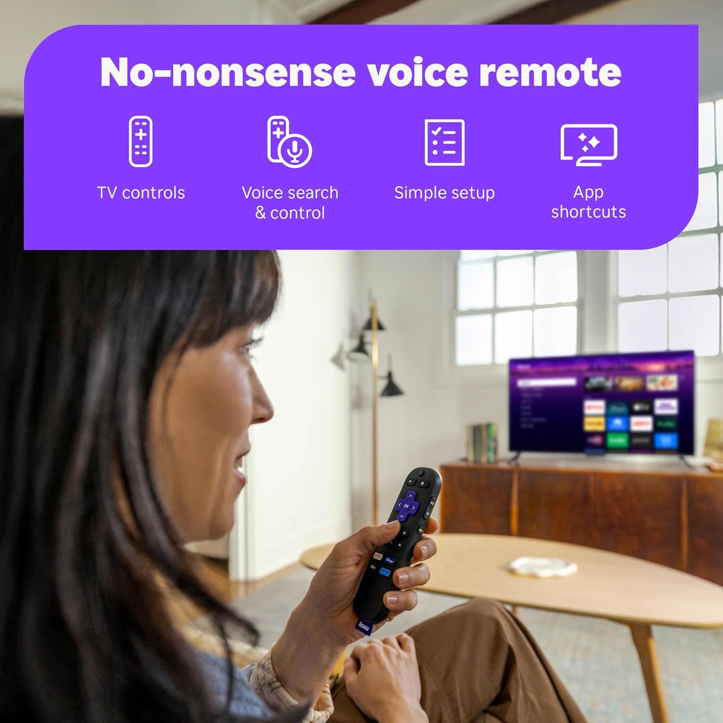 Roku Streaming Stick HD — HD Streaming Device for TV with Roku Voice Remote, Free & Live TV