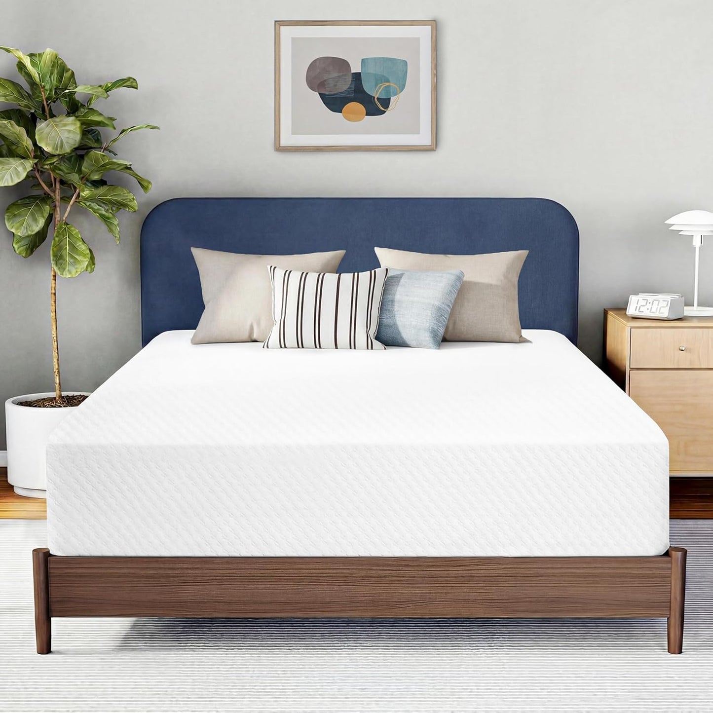 Neo Sleep 8 Inch Full Cooling Gel Memory Foam Mattress, Medium Feel Comfort & Support with Pressure Relief, Breathable Memory Foam, CertiPUR-US Certified, Mattress in a Box (Full, 8 in)