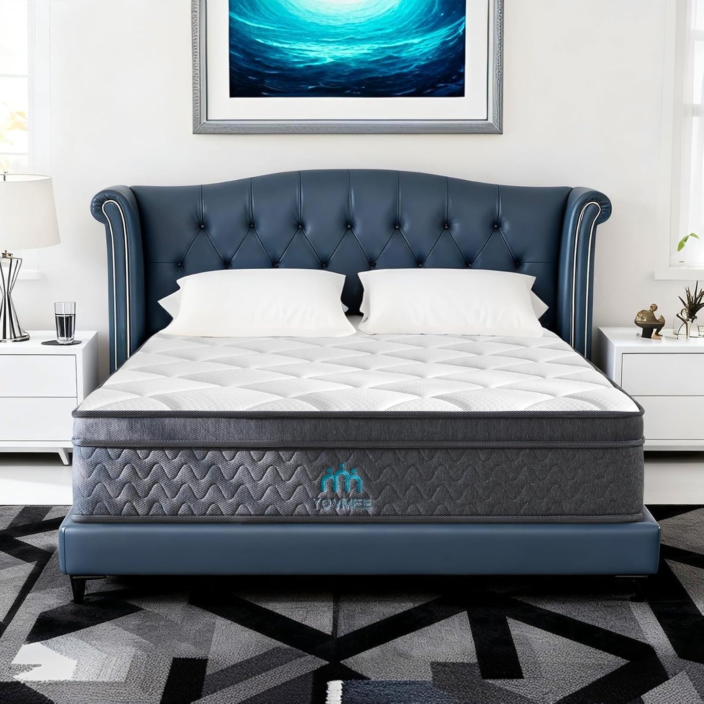 Twin Size Mattress 10 Inch,Twin Mattress in a Box for Cool Sleep Gel Memory Foam Hybrid Bed Mattresses Individual Pocket Springs,Soft&Breathable Comfort Support,Medium Firm Feel,Motion Isolation