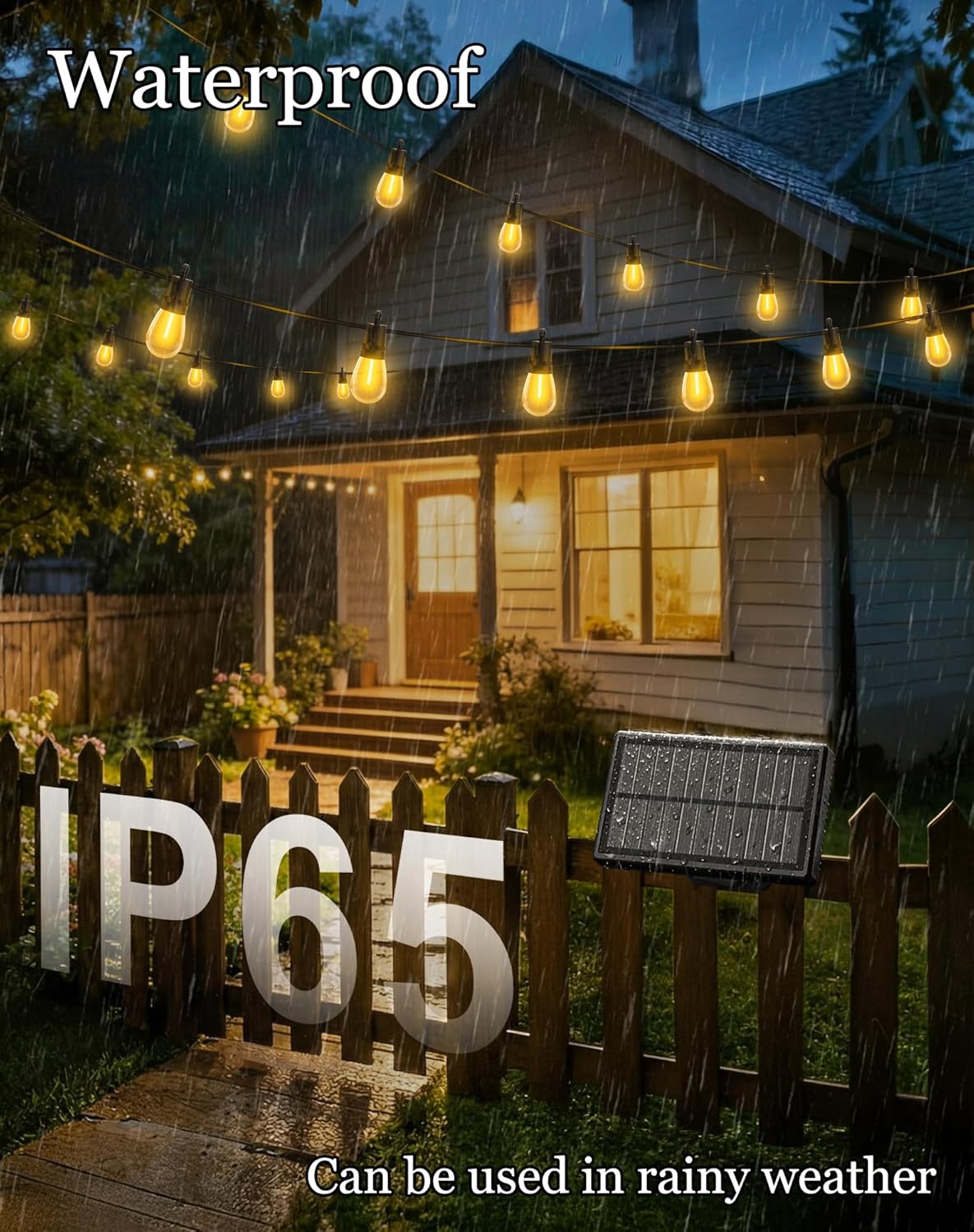 50ft-Solar-Powered-Lights-Outdoor-Waterproof-String Lights-Outside-Patio-Yard-Garden-Fence-Backyard-Deck-Porch-Balcony-Patios-Camping-Battery-Operated-LED-Fairy-Strip-Lighting-Hanging-Edison-Bulbs-S14