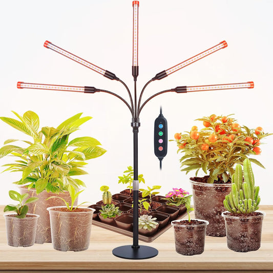 FECiDA 45W Bright Big Coverage Table Grow Lights for Indoor Plants, Bonsai