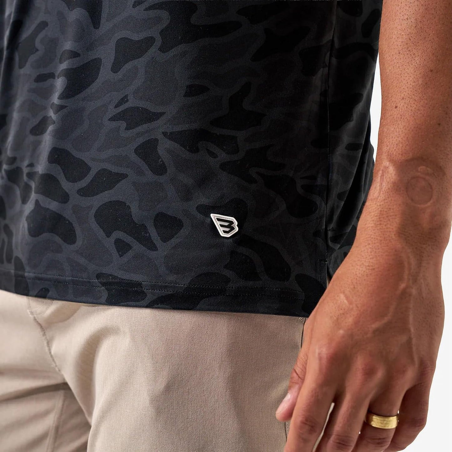 Burlebo Go to Tee – Men’s Lightweight Performance Shirt with UPF 50 Sun Protection