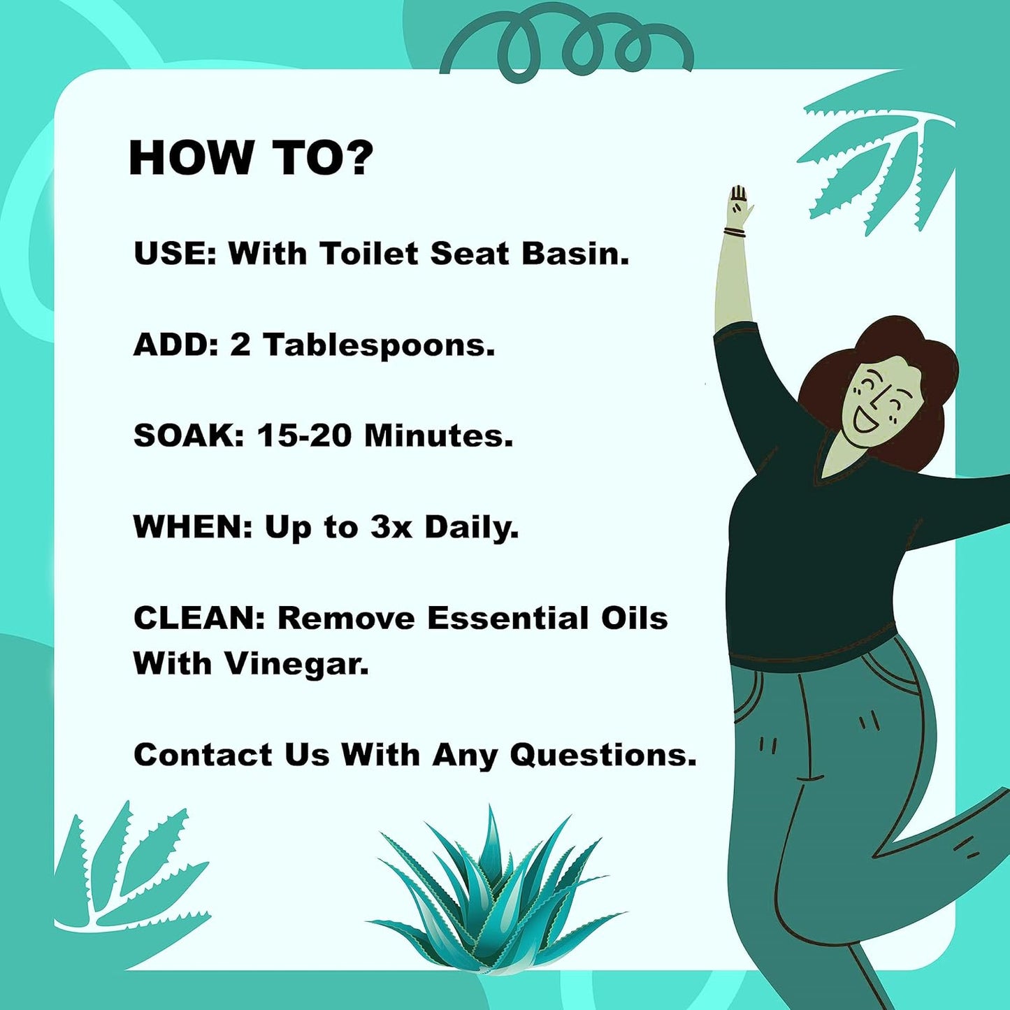 Sitz Bath for Hemorrhoids Soothing 20-in-1 Salts Mix + E Oils, 15 Soaks Concentrate for Toilet Seat Basin – Comfort Relief, Made in USA with Premium Natural Ingredients Including Aloe & Epsom Salts