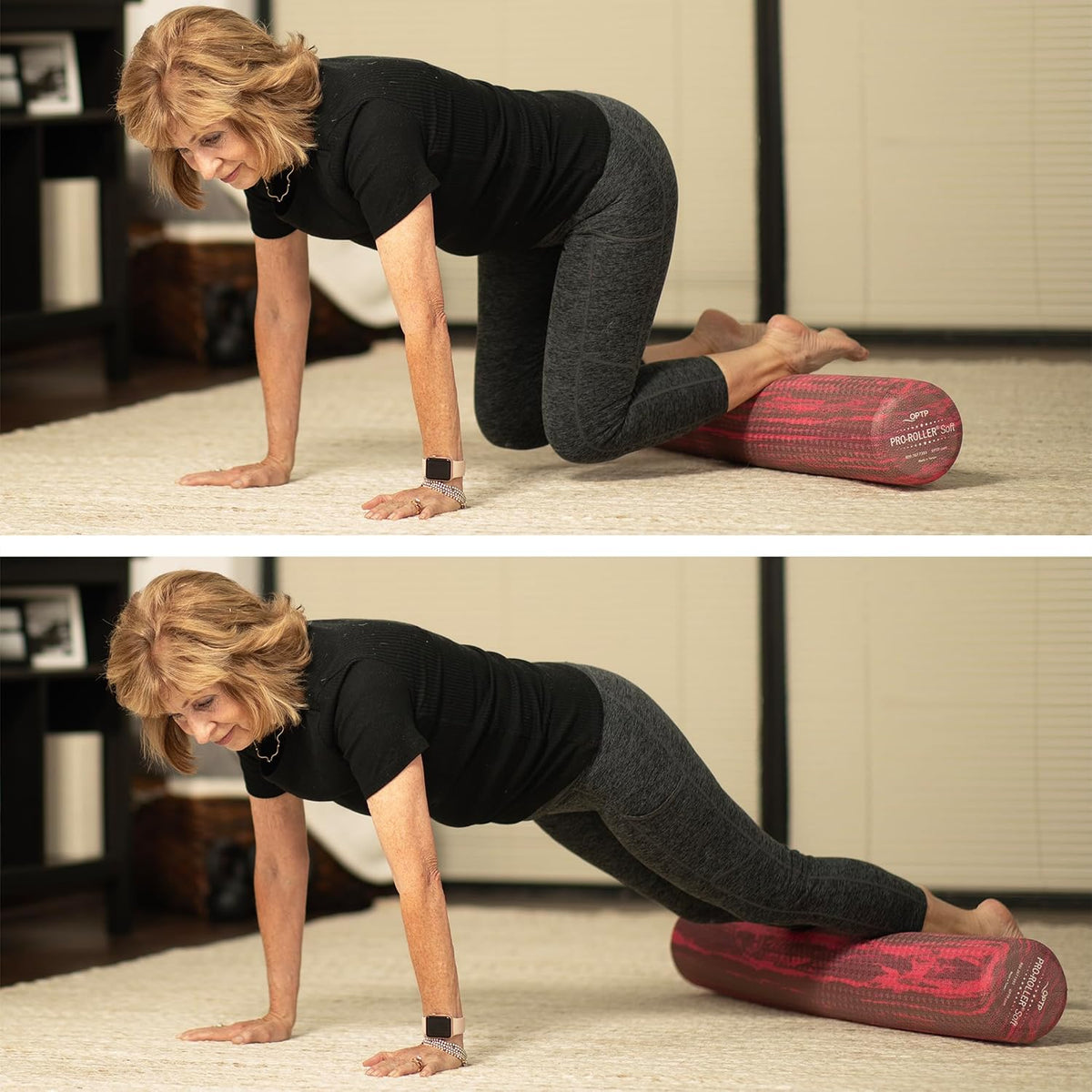 OPTP PRO-Roller Soft Density Foam Roller – Round, Pink, 36" x 6"