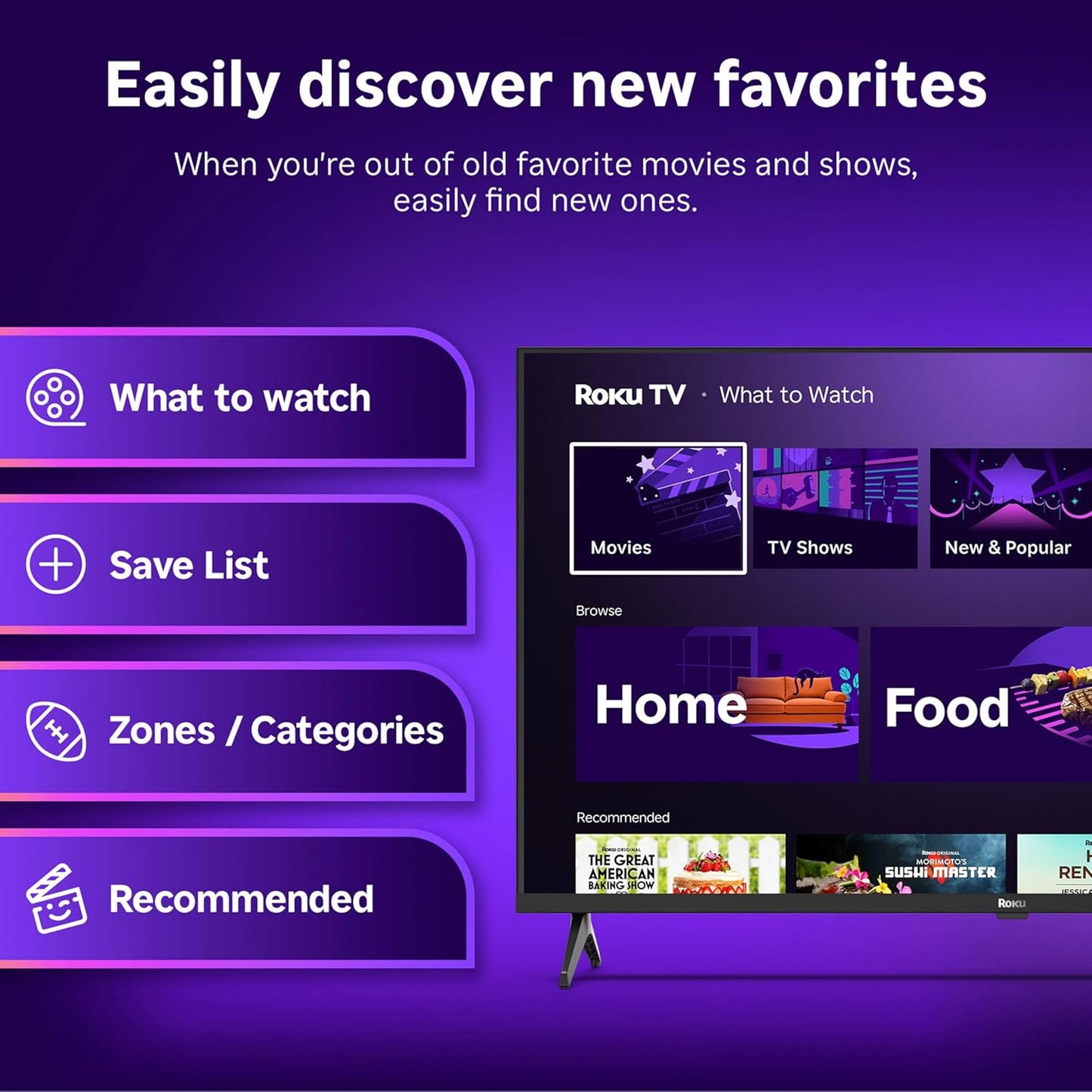 Roku Smart TV – 24-Inch Select Series, 720p HD TV – Roku TV with Voice Remote – Flat Screen LED Television with Wi-Fi for Streaming Live Local News, Sports, Family Entertainment