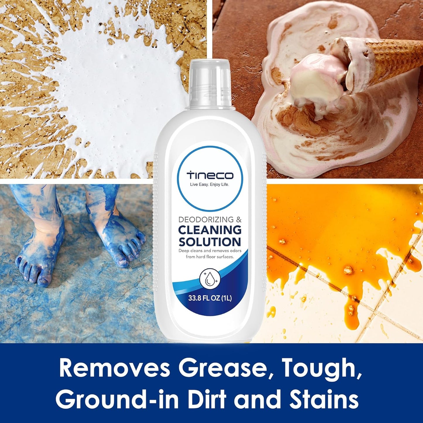 Tineco Floor Cleaning Solution 2L (33.8 OZ*2) for i5/i6 Stretch & FLOOR ONE S5/S6/S7/S9 Artist & S6/S7/S9 Master & Breeze Series, (EXCEPT iFLOOR 5 Steam/S5/ S7/ S9 Artist Steam Series) Wet Dry Vacuum