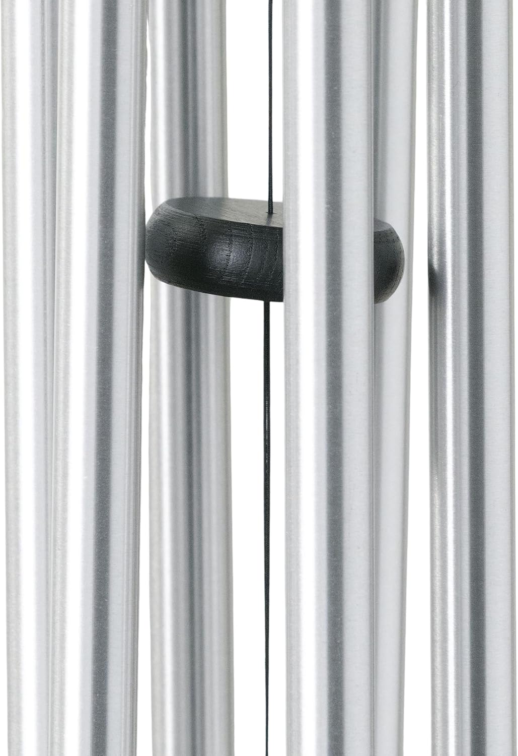 Woodstock Wind Chimes Pachelbel's Canon in D, Silver Aluminum Tubes, Medium 32 - Inch, Deep Toned Windchime for Outdoor Decor for Garden, Patio, Porch