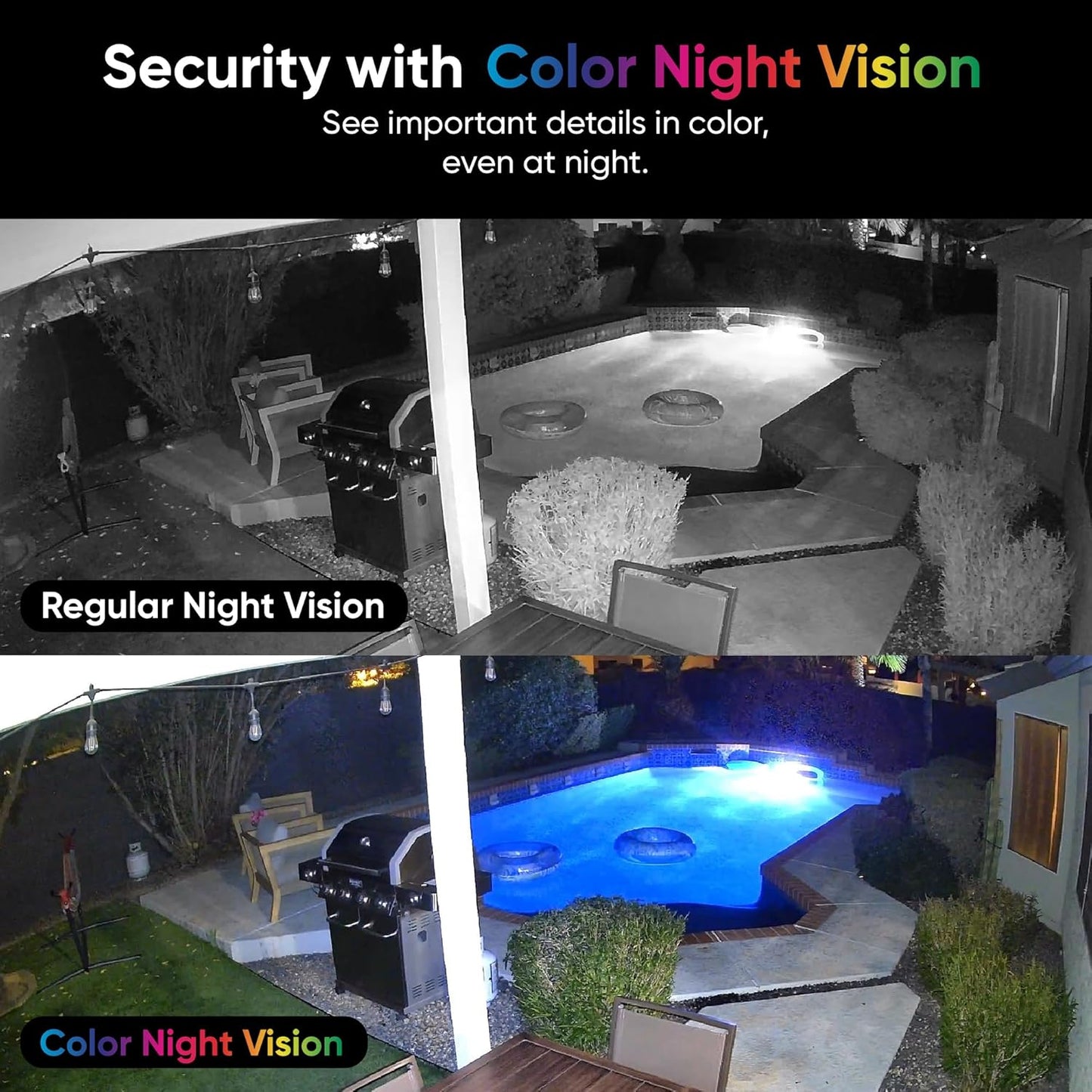 WYZE Cam v4 (Latest Model), 2.5K AI Security Camera, Indoor/Outdoor Cameras for Home Security, Baby Monitor & Pet Camera, Vibrant Color Night Vision, No Subscription Required, Free Expert Help