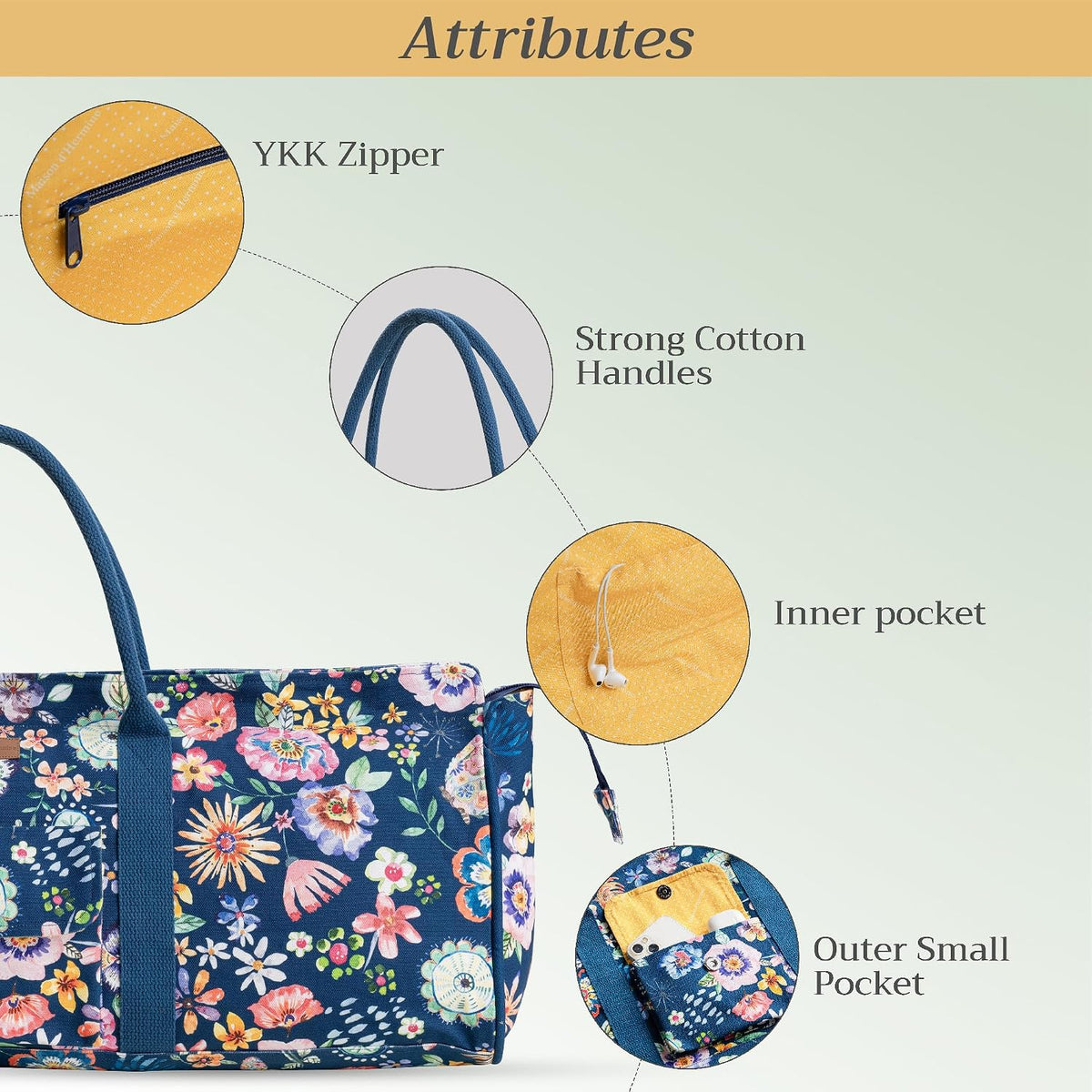Maison d' Hermine Yoga Mat Duffle Bag Gym Tote Yoga Mat Carry Bag