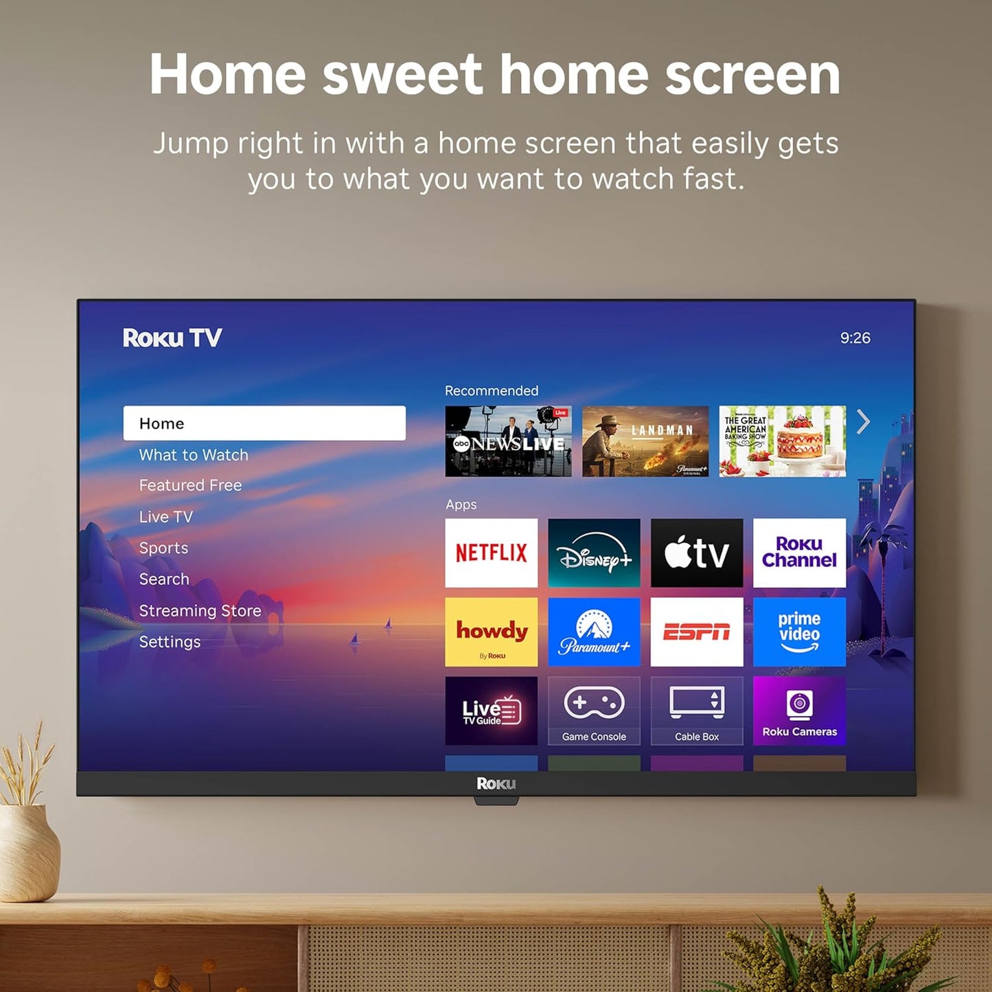 Roku Smart TV – 24-Inch Select Series, 720p HD TV – Roku TV with Voice Remote – Flat Screen LED Television with Wi-Fi for Streaming Live Local News, Sports, Family Entertainment