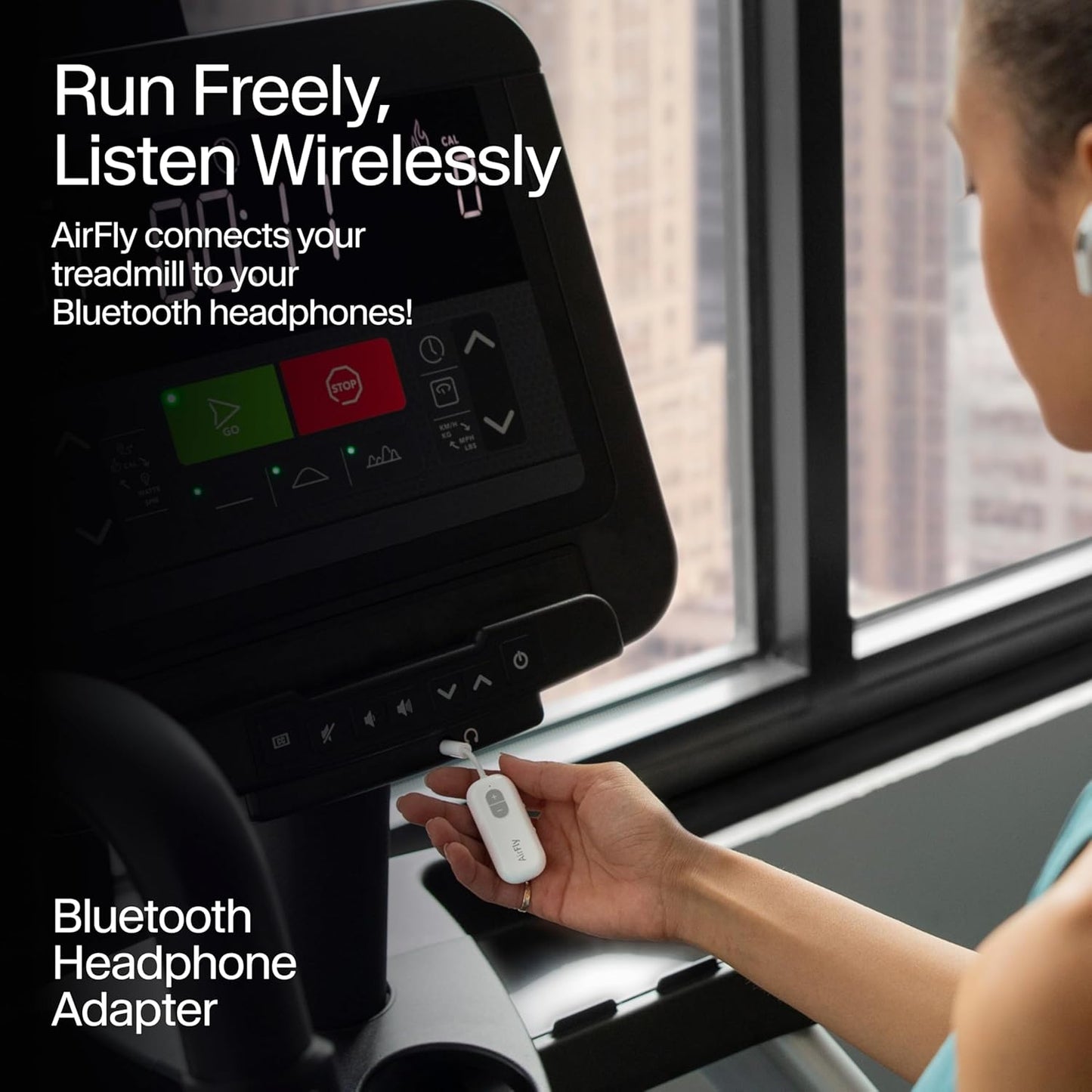 Twelve South AirFly SE | Bluetooth Wireless Audio Transmitter Adapter for AirPods/Headphones, 20+ Hr Battery, Works with 3.5mm aux Jacks on Airplanes, TVs, Gym Equipment, and Travel