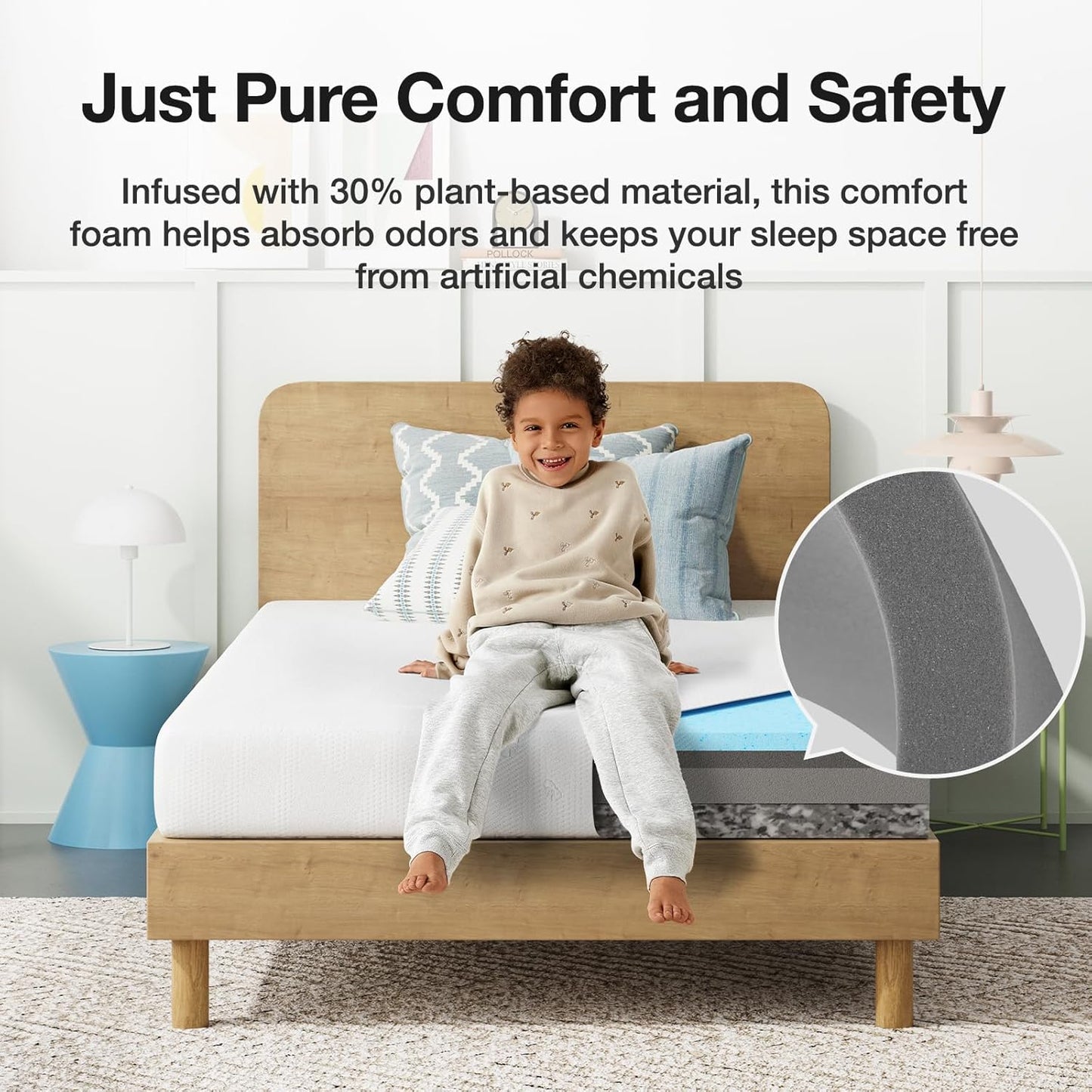 Novilla Twin Mattress, 6 Inch Twin Bed Mattress, Gel Memory Foam Mattresses for Cooling Night Sleep & Pressure Relief, CertiPUR-US Certified