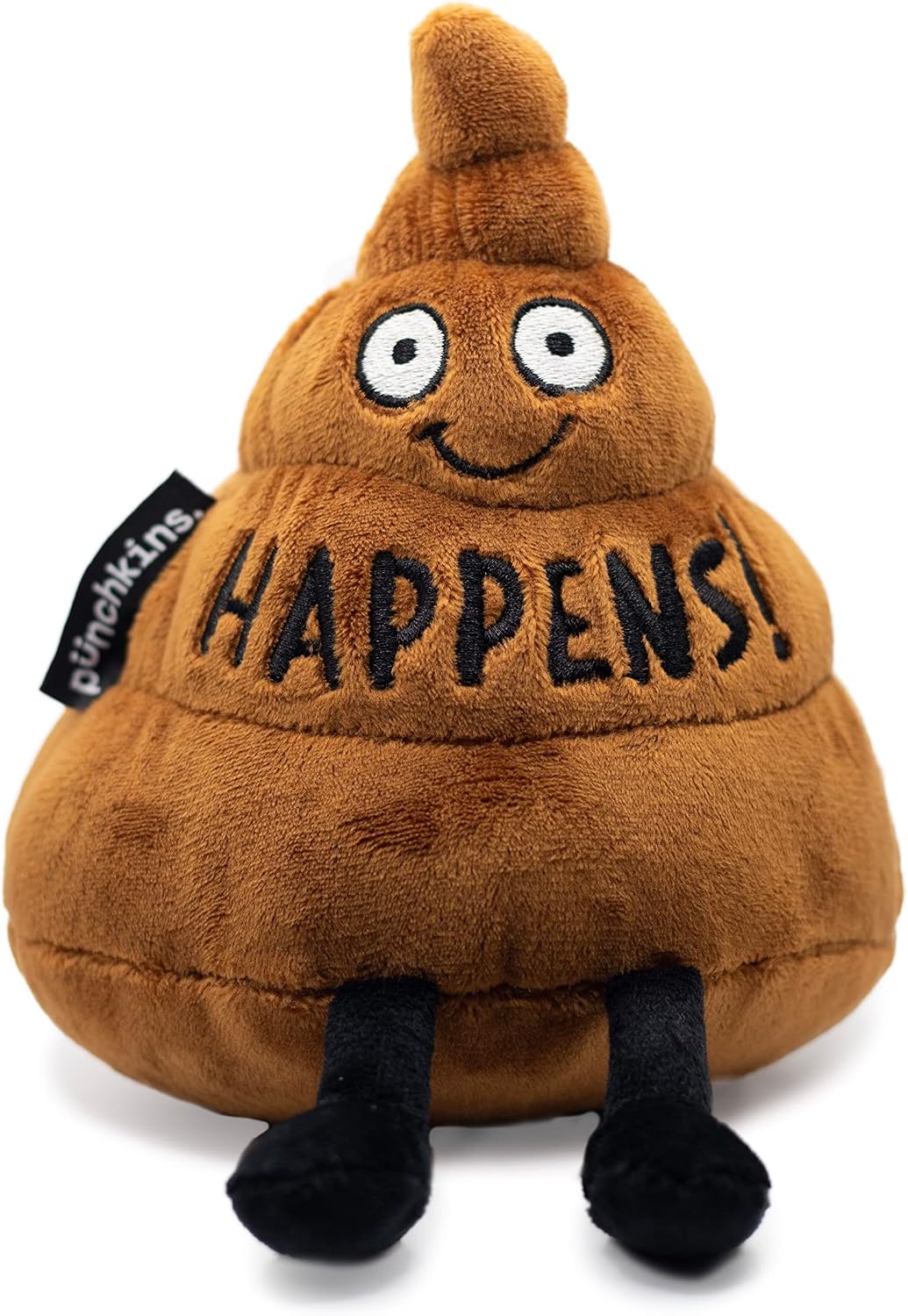 Punchkins Poop Plushie - It Happens Sassy Poop Plush, Funny & Cute Plush Toy for Gifting