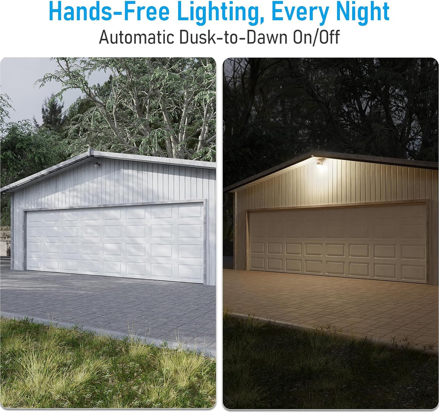 TORCHSTAR LED Barn Light, Dusk to Dawn Area Lights with Photocell, Outdoor Security Flood Lighting, ETL & FCC Listed, IP65 Waterproof, Aluminum, 110-277V, Garage, Yard, 3000K Warm White, Bronze