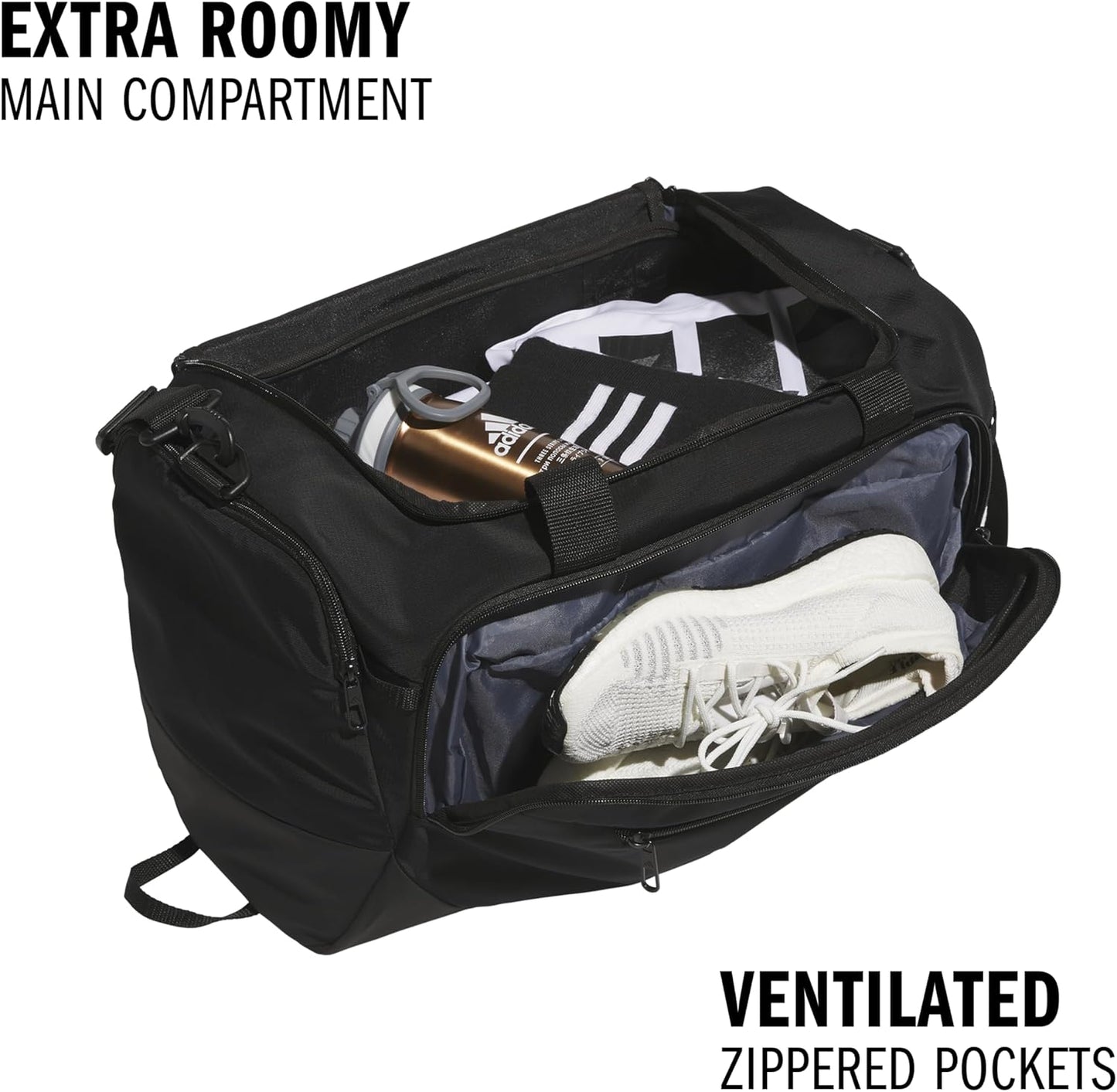 adidas Defender 5 Duffel Bag for Sports, Gym and Travel