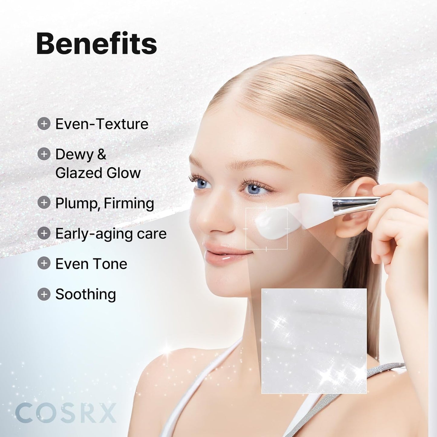COSRX PDRN EXOSOME Glaze Wrapping Mask with SALMON DNA PDRN, +123% Skin Hydration, Instant Glow, Easy Peel-Off Overnight Mask, Elasticity & Firmness Care, Korean Skin Care, 1.69 fl. Oz