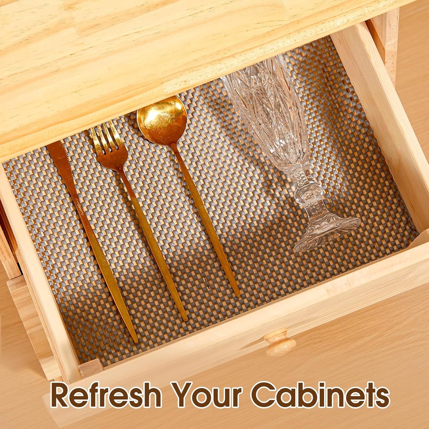 Super Anti-Slip Thickened Hollow-Out Shelf Liner