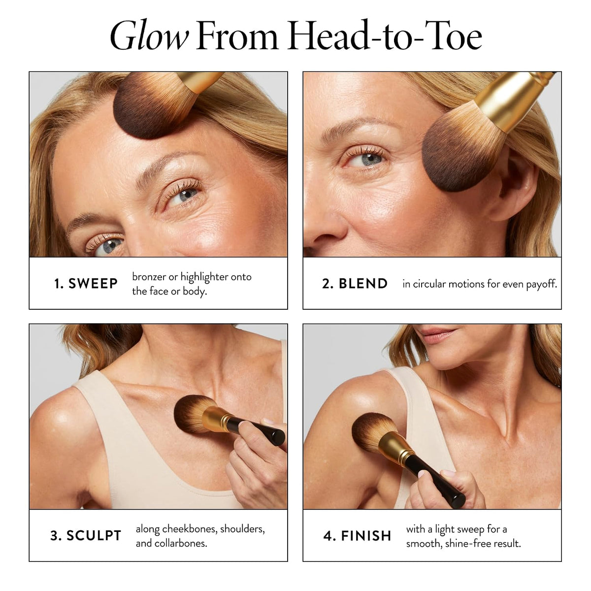 LAURA GELLER NEW YORK Makeup Brushes - Classic Bronzer Brush, Cruelty-Free
