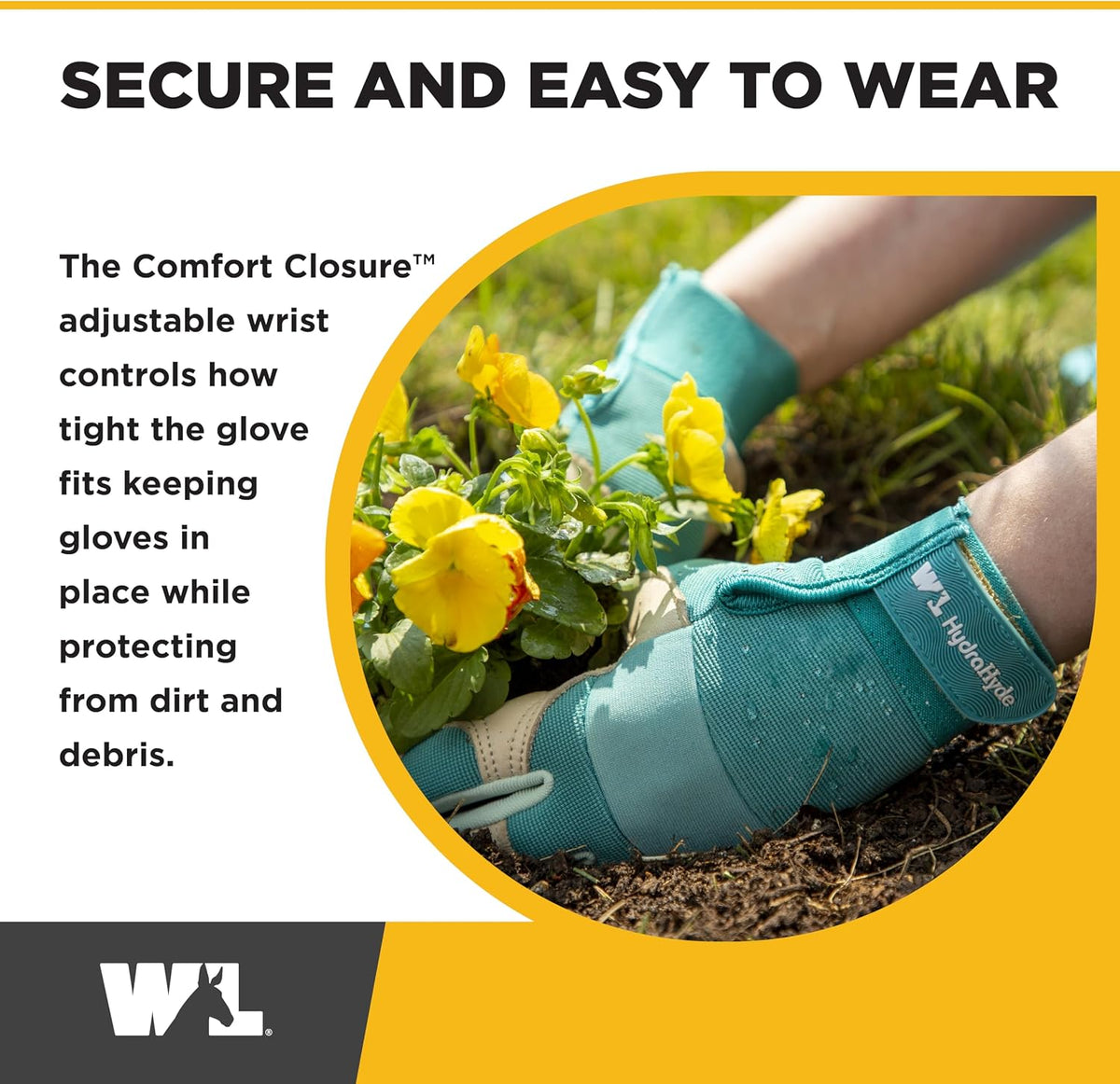 Wells Lamont Women's HydraHyde Leather Hybrid Gloves