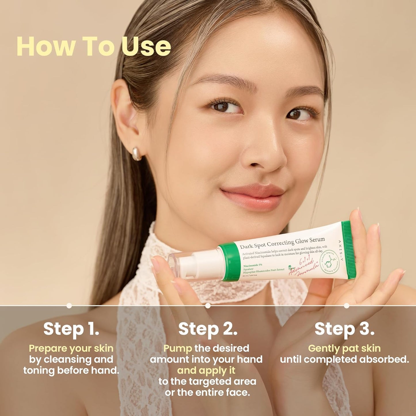 AXIS-Y Dark Spot Correcting Glow Serum - 5% Niacinamide Dark Spot Remover For Face - Vegan Korean Skin Care Niacinamide Serum for All Skin Types (1.69 fl. oz.)