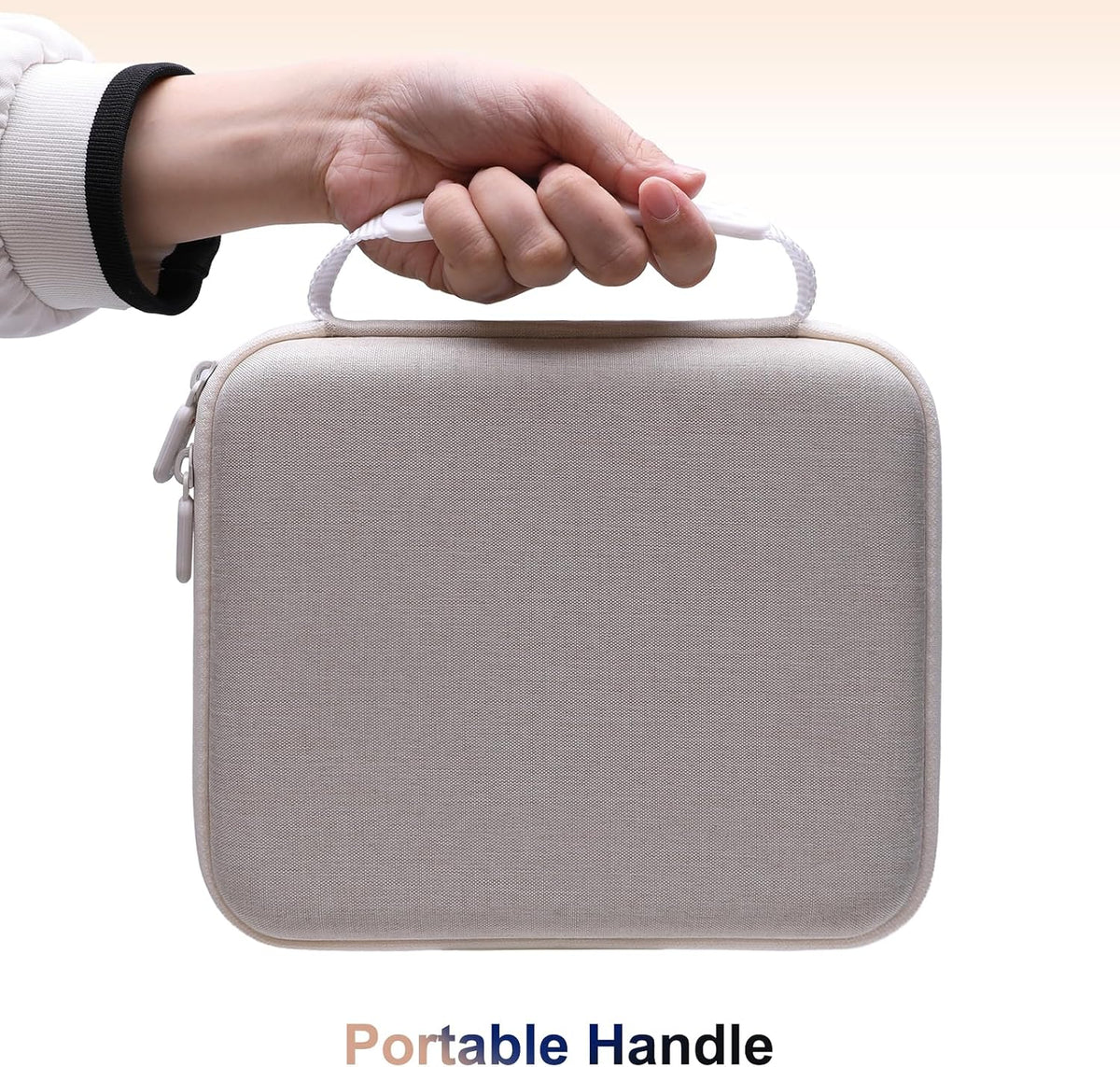 LTGEM Massage Case Compatible with TheraGun Relief Handheld Percussion Massage Gun/Neck/Back/Leg/Shoulder Massage Gun - Travel Protective Carrying Storage Bag, Khaki(Case Only)
