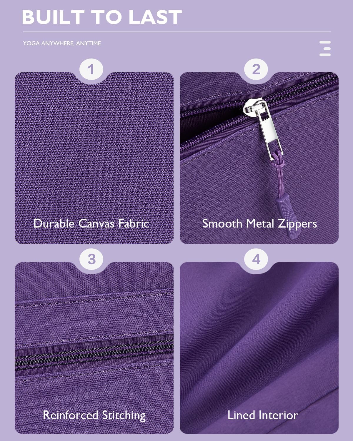 Gonex Yoga Mat Bag For Women, 60L Extra Large Pilates Mat & Blocks Carrier