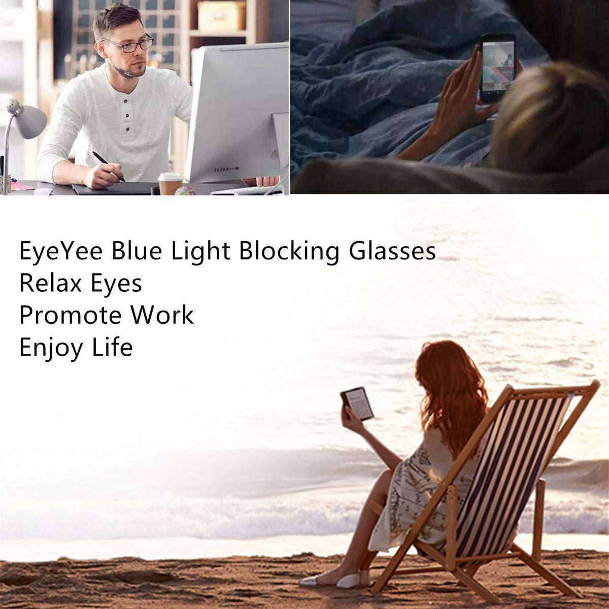 Reading Glasses 1.75 Blue Light Blocking Reader Gaming Screen Digital Eyeglasses Anti Glare Eye Strain Transparent Lens UV Light Weight for Women Men