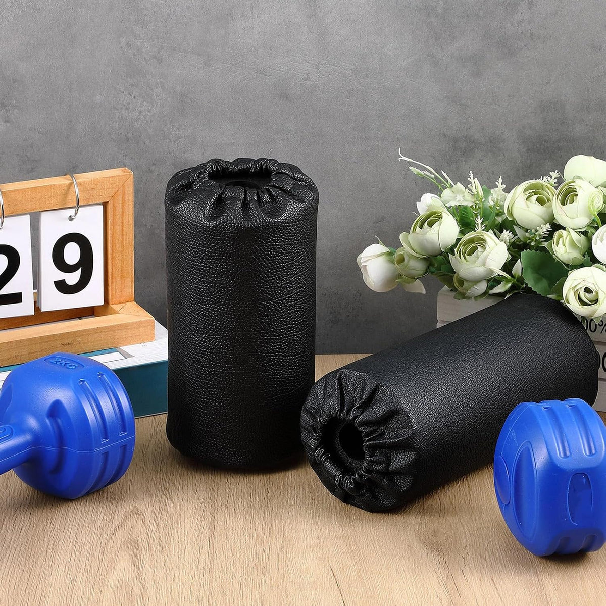 Hollowfly 4 Pcs Foam Roller Pads for Weight Bench, 7 x 3.5 x 0.8 Inches