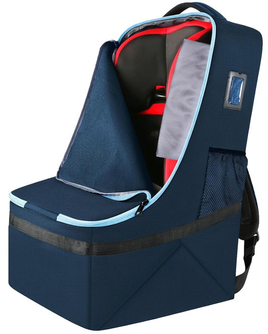 YOREPEK Padded Carseat Travel Bag, Car Seat Travel Cover Backpack with Shoulder Straps, Gate Check Car Seat Bag, Baby Airplane Travel Essentials