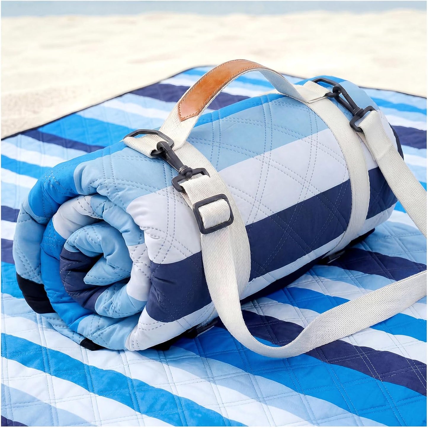 Genovega Waterproof Picnic Blanket Outdoor Camping Beach Mat Rug Extra Large Foldable Car Essential Roadtrip Gadget Accessories Tent Gear Must Haves Dad Backpacking Necessities Gift