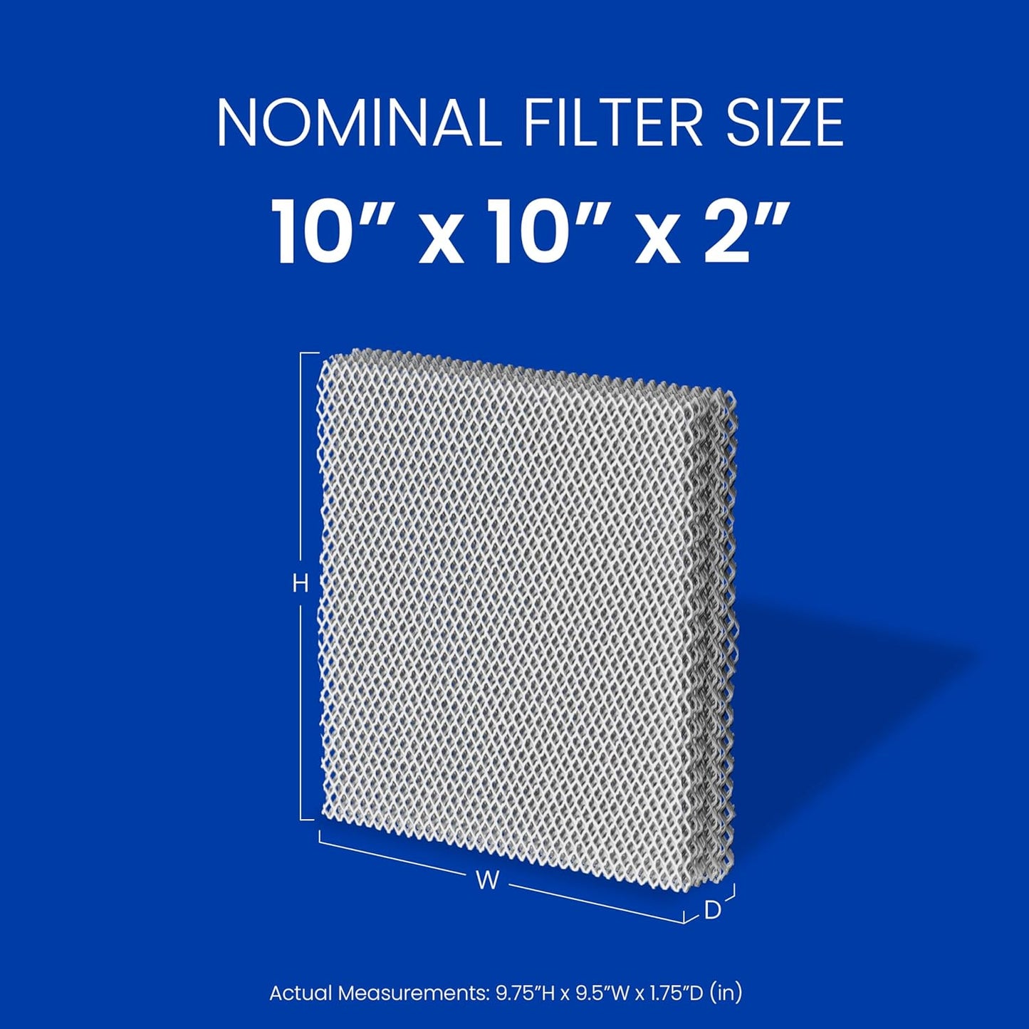 AprilAire 10 Water Panel Humidifier Filter Replacement for AprilAire Whole-House Humidifier Models 110, 220, 500, 500A, 500M, 550, 550A, 558 (Pack of 2)