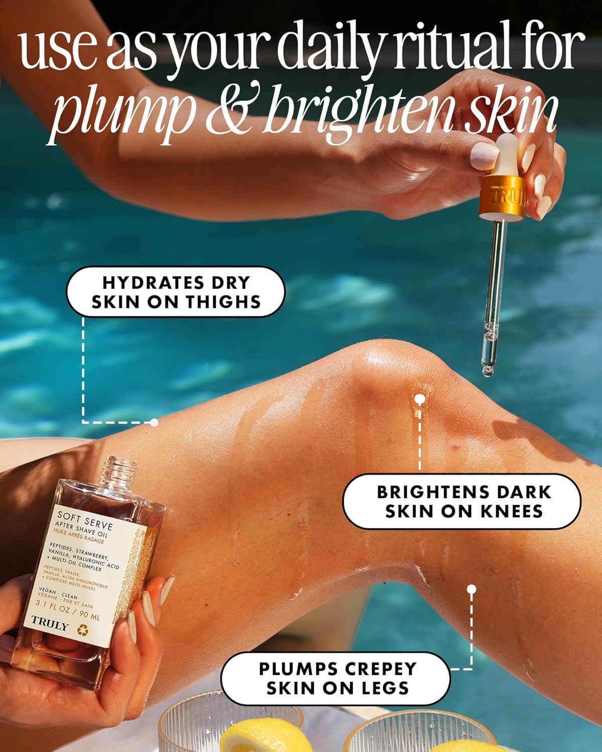 Truly Beauty Luxury After Shave Oil | Soothing & Hydrating Treatment to Prevent Ingrown Hair For Smooth, Irritation-Free Skin for Daily Use