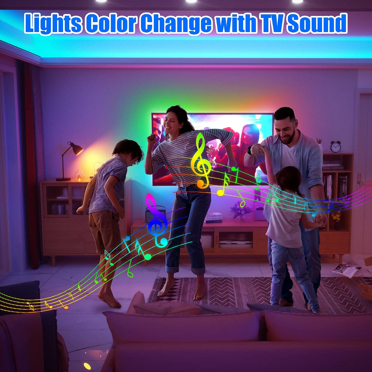 maylit 18 Ft ICRGB TV LED Backlight for 75-85 Inch Tvs