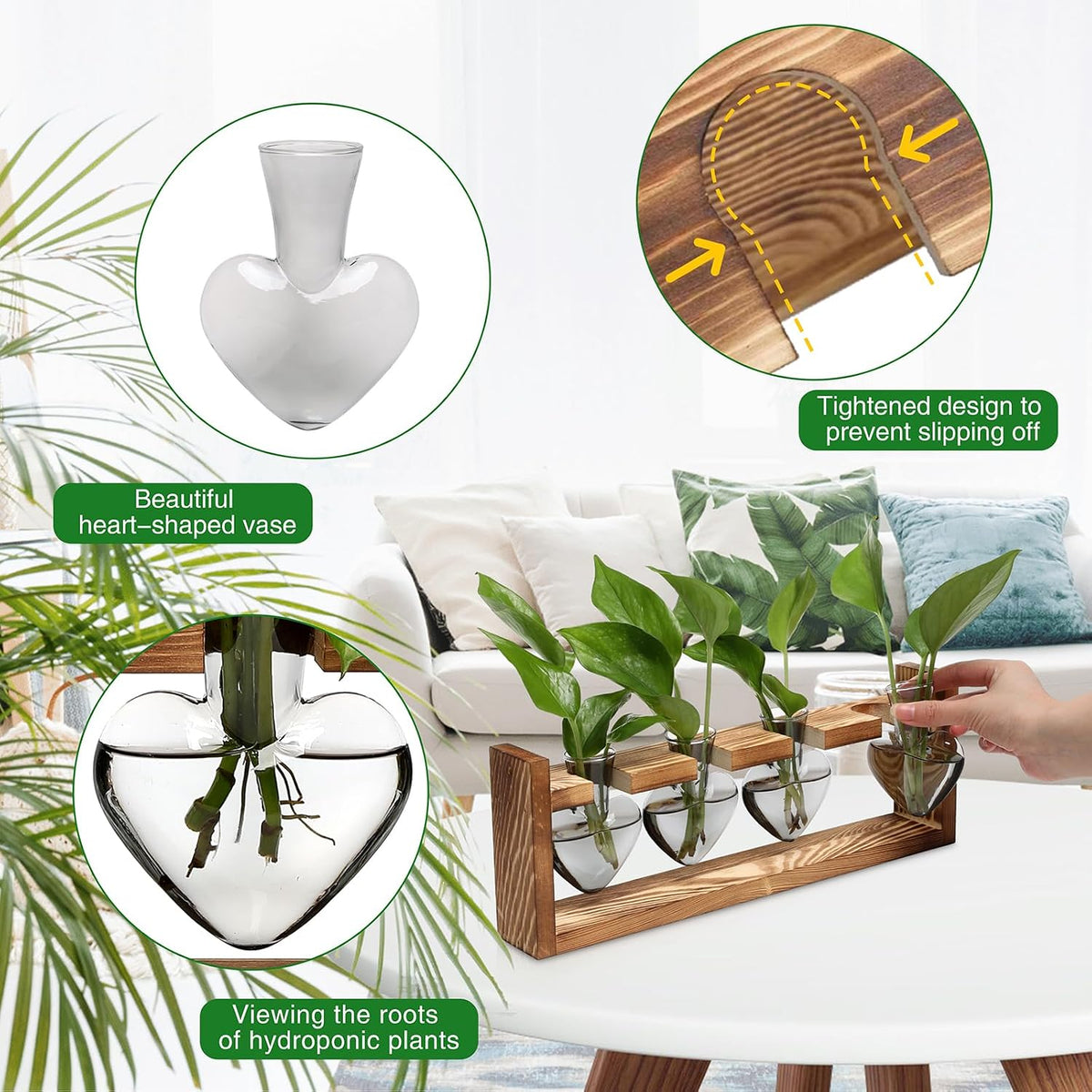 Plant Propagation Stations Heart Plant Terrarium Kit
