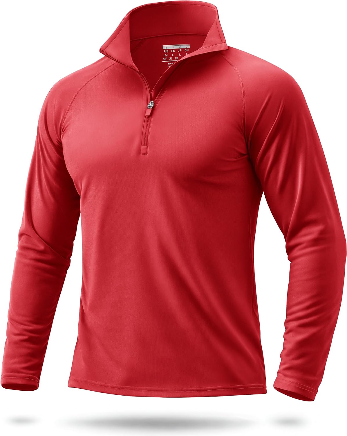 Boladeci Men's UPF 50+ Sun Shirts 1/4 Zip Long Sleeve SPF UV Protection Lightweight Quick Dry Quarter Zip Golf Shirts