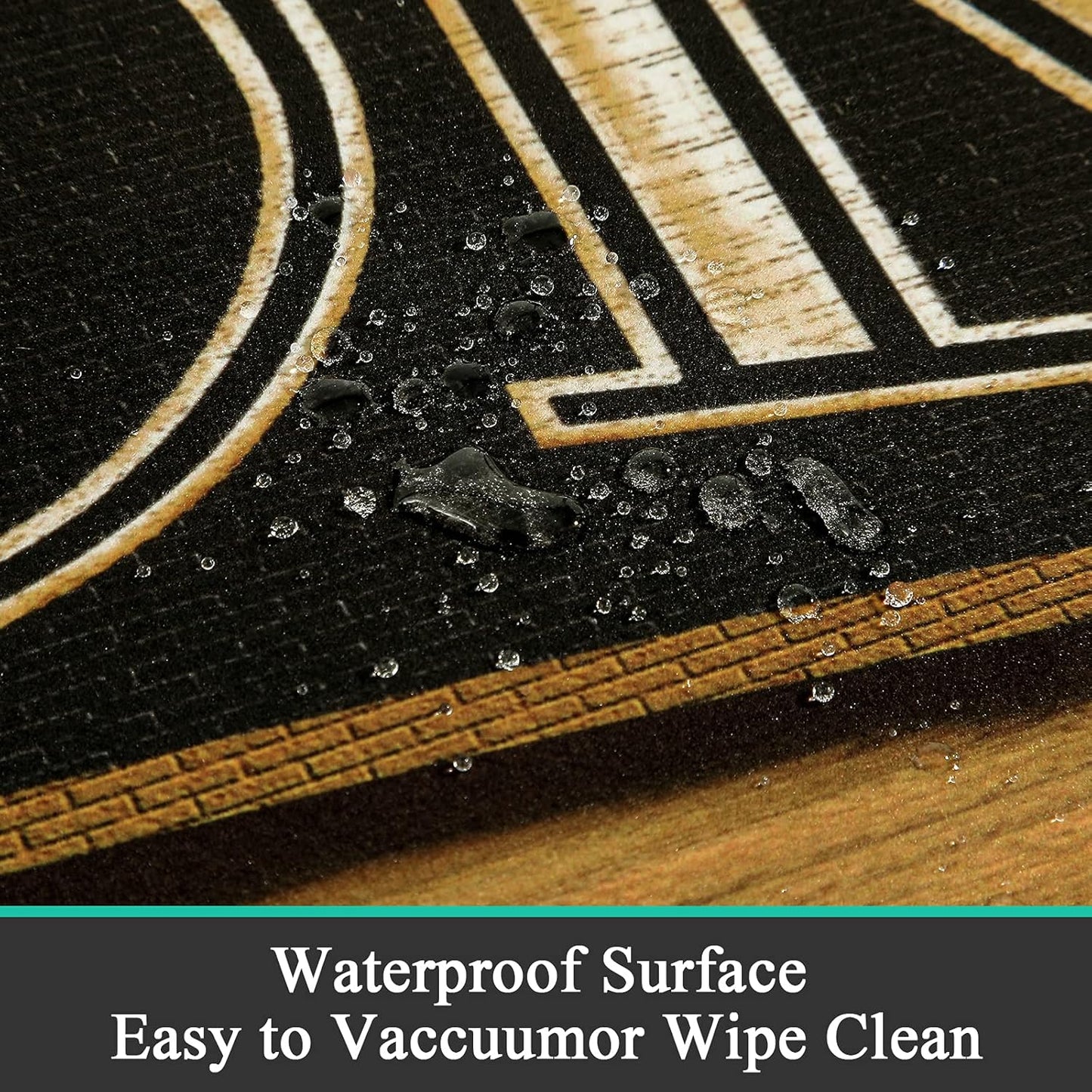 Pauwer Laundry Room Rug Runner 20"x48" Waterproof Rubber Laundry Mat Non Slip Kitchen Mats for Floor Washable Floor Mat Runner Rug for Farmhouse Mudroom Washroom Bathroom Decor