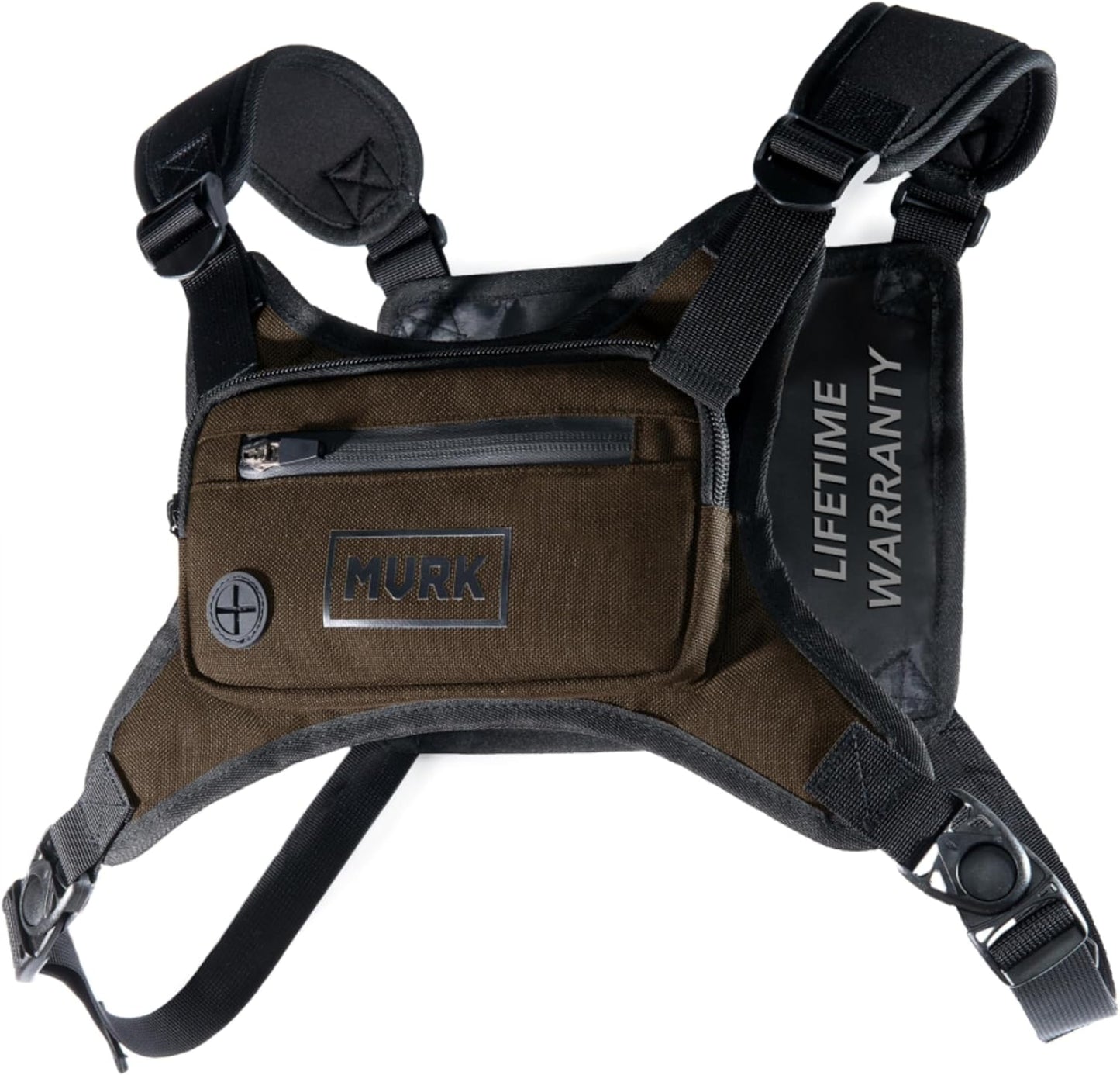 MVRK Water Resistant Running Vest Chest Pack, Phone Holder for Running, Lightweight Training Pack with Reflective Detail