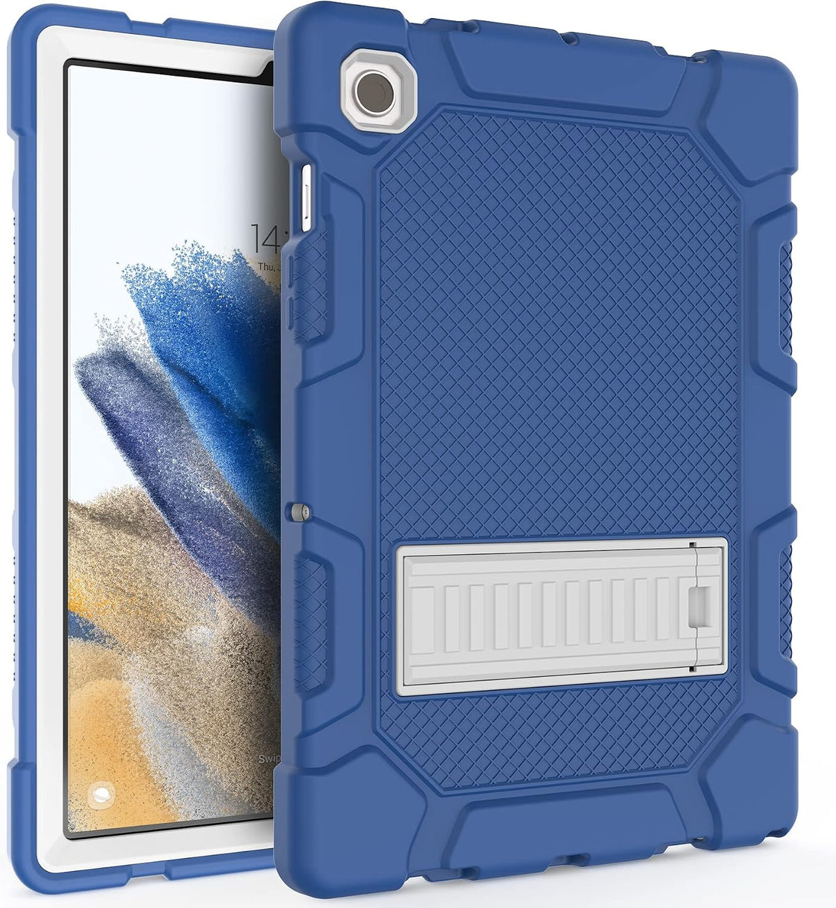 Galaxy Tab A8 10.5 Case with Kickstand, Hybrid Shockproof Rugged Cover for Samsung A8 Tablet Case 10.5 Inch (SM-X200/X205/X207), Green+Black