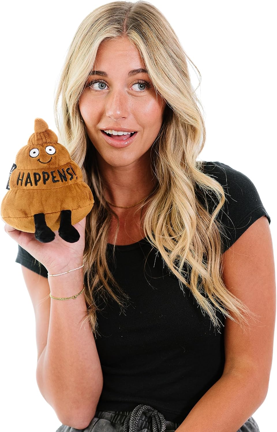 Punchkins Poop Plushie - It Happens Sassy Poop Plush, Funny & Cute Plush Toy for Gifting