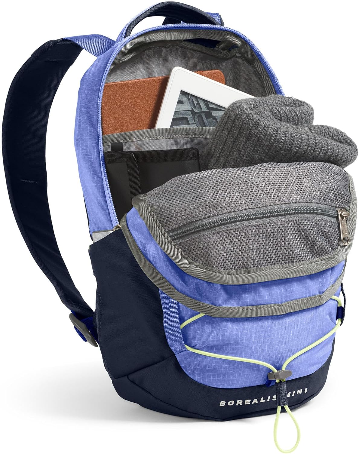 The North Face Borealis Mini Backpack, Periwinkle Glow/Summit Navy/Lemon Mist, One Size
